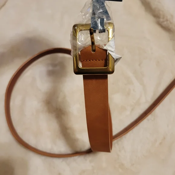🎯nwt universal thread square buckle belt cognac - Picture 2 of 4